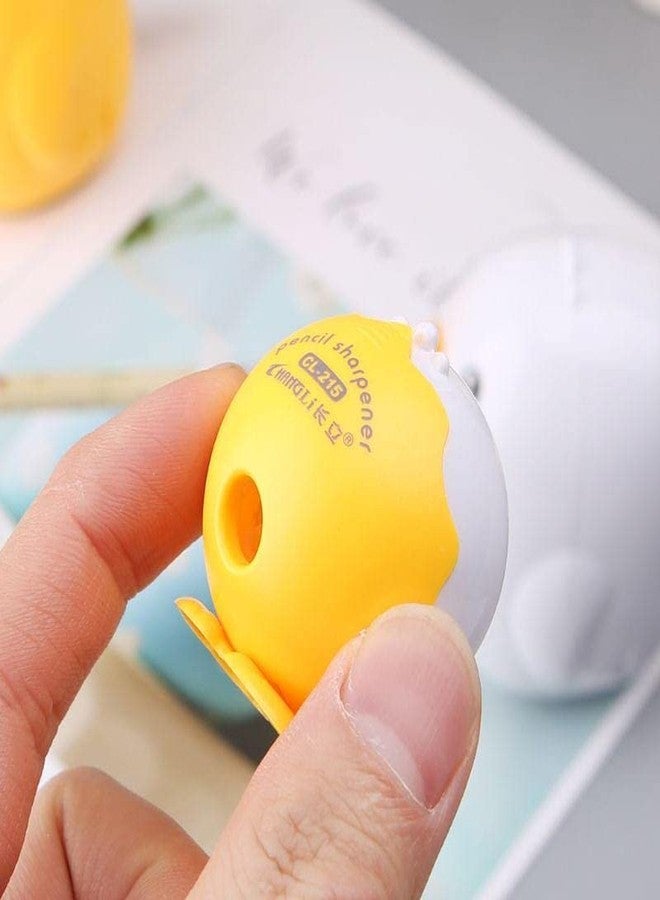 TEMSON Sharpener for Kids - Kawaii Chick Animal Style Pencil Sharpener Hand Mechanical Cutting Tools Stationery/Birthday Return Gift for Kids (CL-215) (Yellow) - Image 2